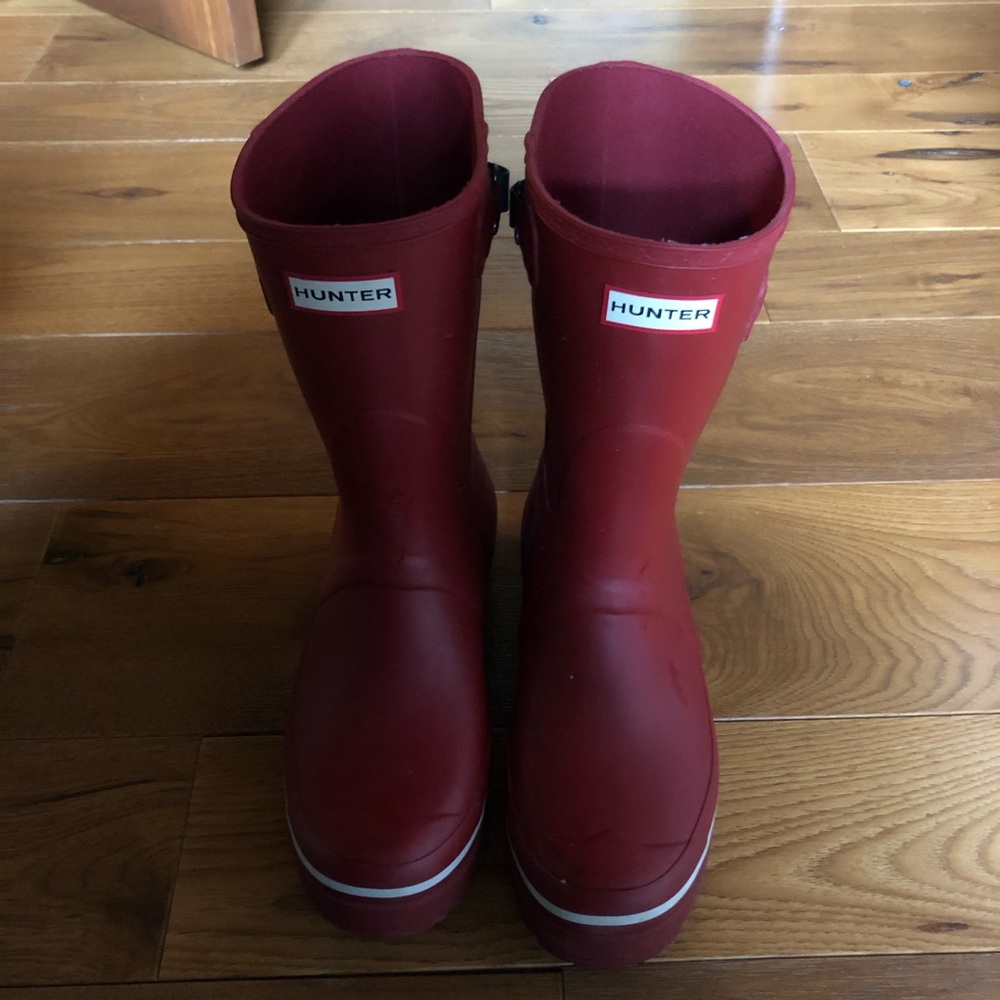 Red Hunter Boots